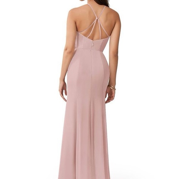 Dusty Rose Azazie Mariel Bridesmaid Dress size A10 - Picture 5 of 5